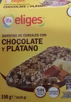 Barritas de cereales chocolate plátano