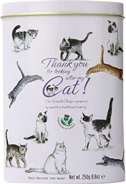 Vanilla fudge thank you tins cats
