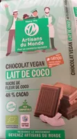 Chocolat vegan lait de coco
