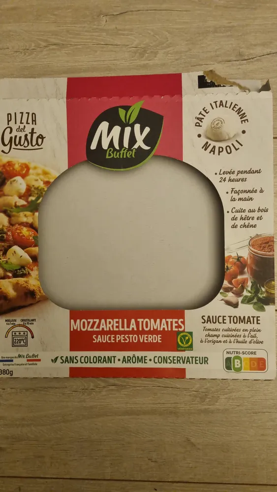 Pizza Mozzarella Tomates Sauce Pesto Verde