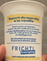 Yaourt du marché à la vanille