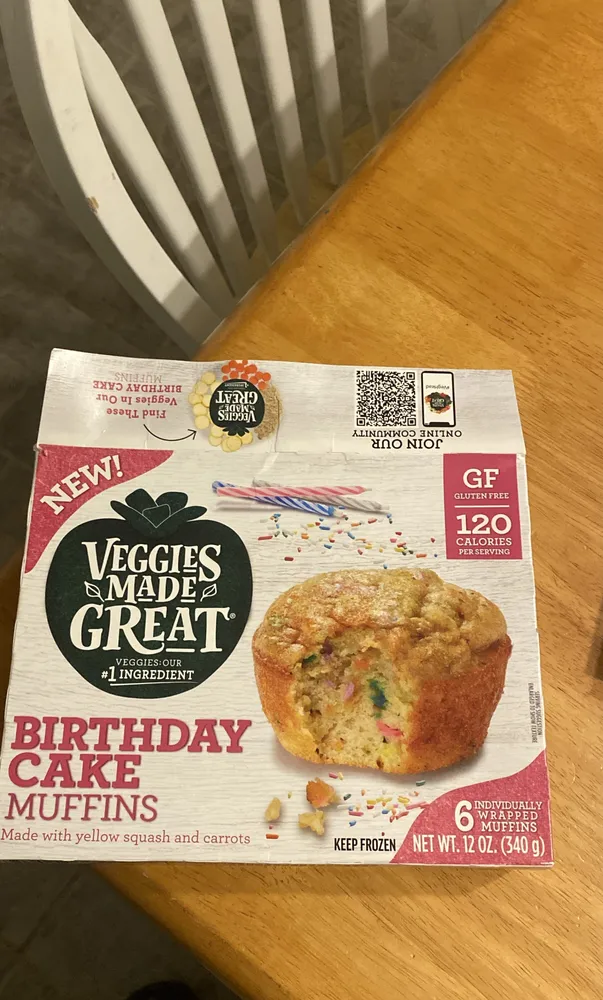 Birthday cake muffins