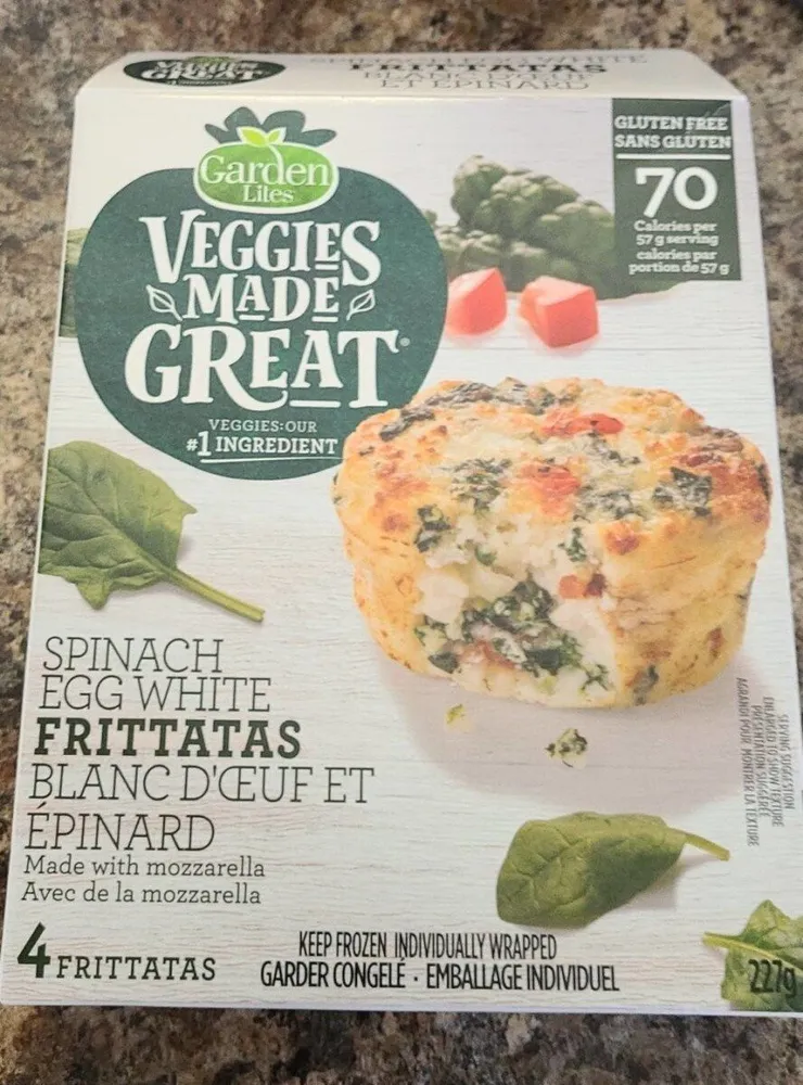 Spinach egg white frittatas