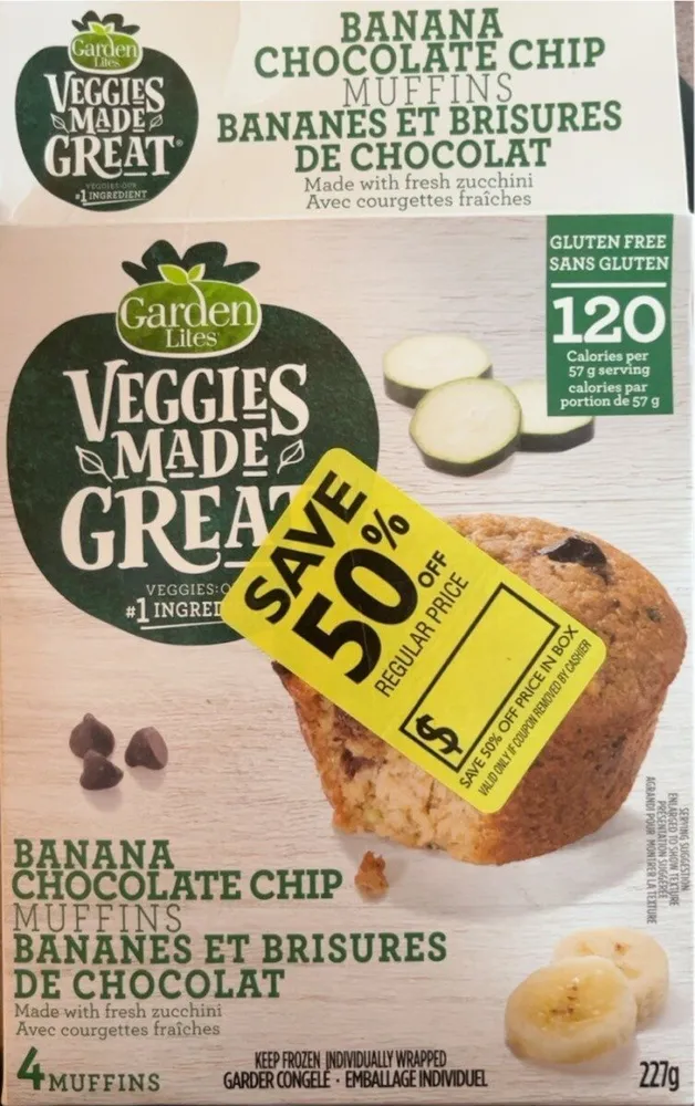 banana chocolate chip muffins