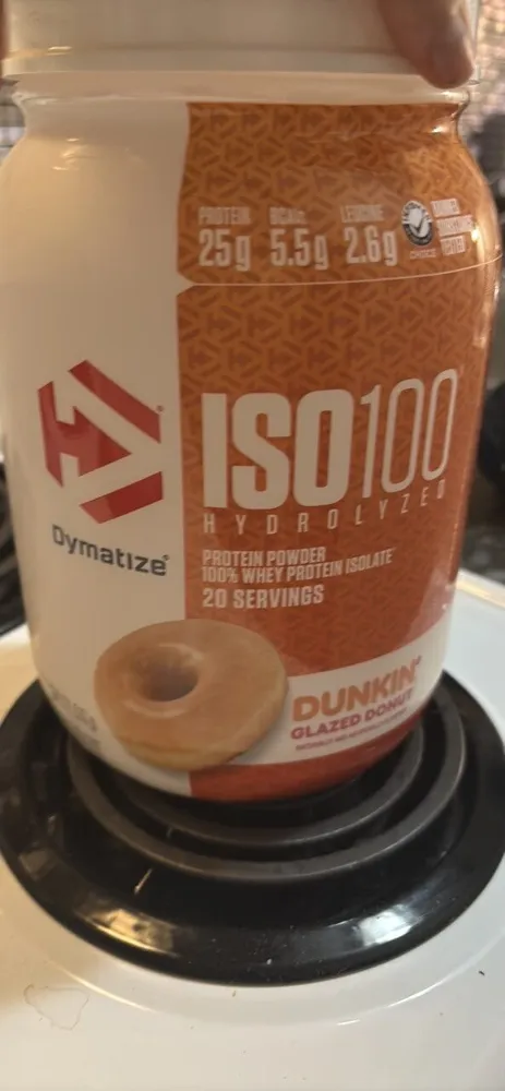 ISO100 Hydrolyzed Protein Powder Dunkin Glazed Donut
