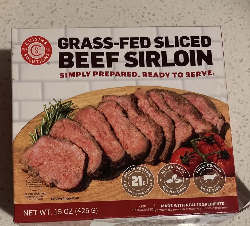 Grass-Fed Sliced Beef Sirloin
