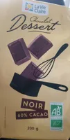 Chocolat Dessert Noir 60% cacao