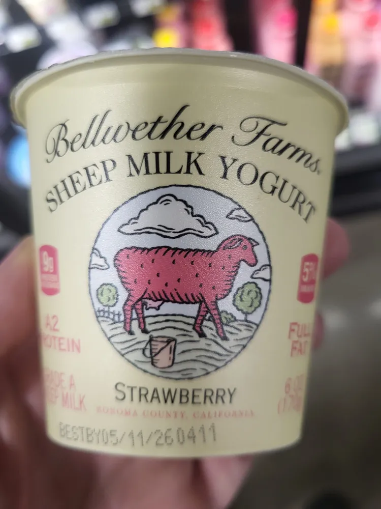 Bellwether Farms, Sheep Milk Yogurt, Strawberry