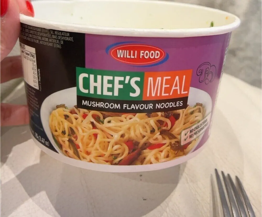 Mushroom flavour noodles