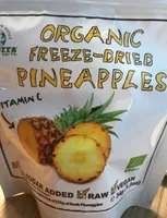 Organic freeze dried pineapples