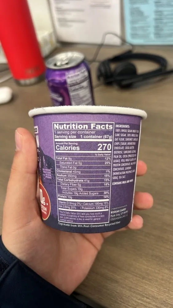 PROTEIN-PACKED MUFFIN MICROWAVEABLE CUP - DOUBLE DARK CHOCOLATE