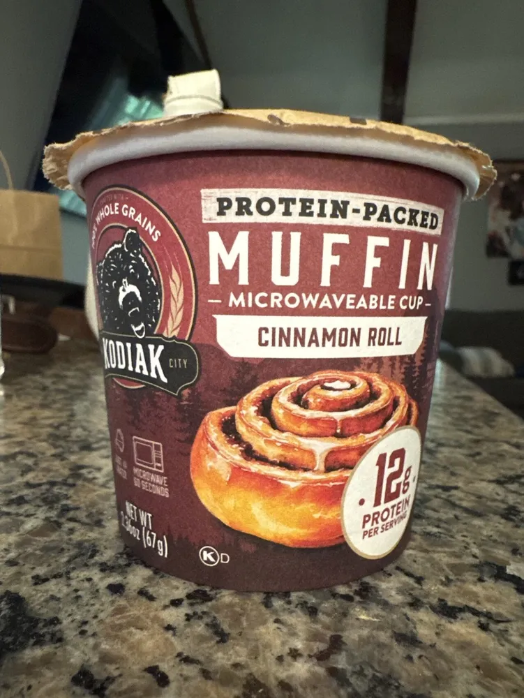 Protein-Packed Muffin Microwaveable Cup Cinnamon Roll