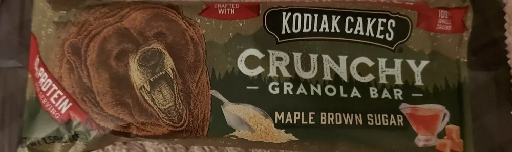 CRUNCHY GRANOLA BAR MAPLE & BROWN SUGAR