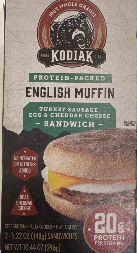 Turkey Sausage, Egg & Cheddar Cheese Sandwich