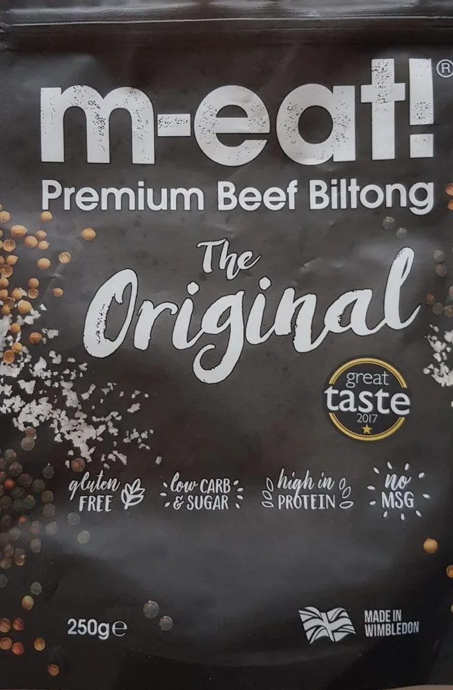 m-eat premiun beef biltong