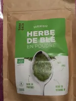 Herbe de blé en poudre