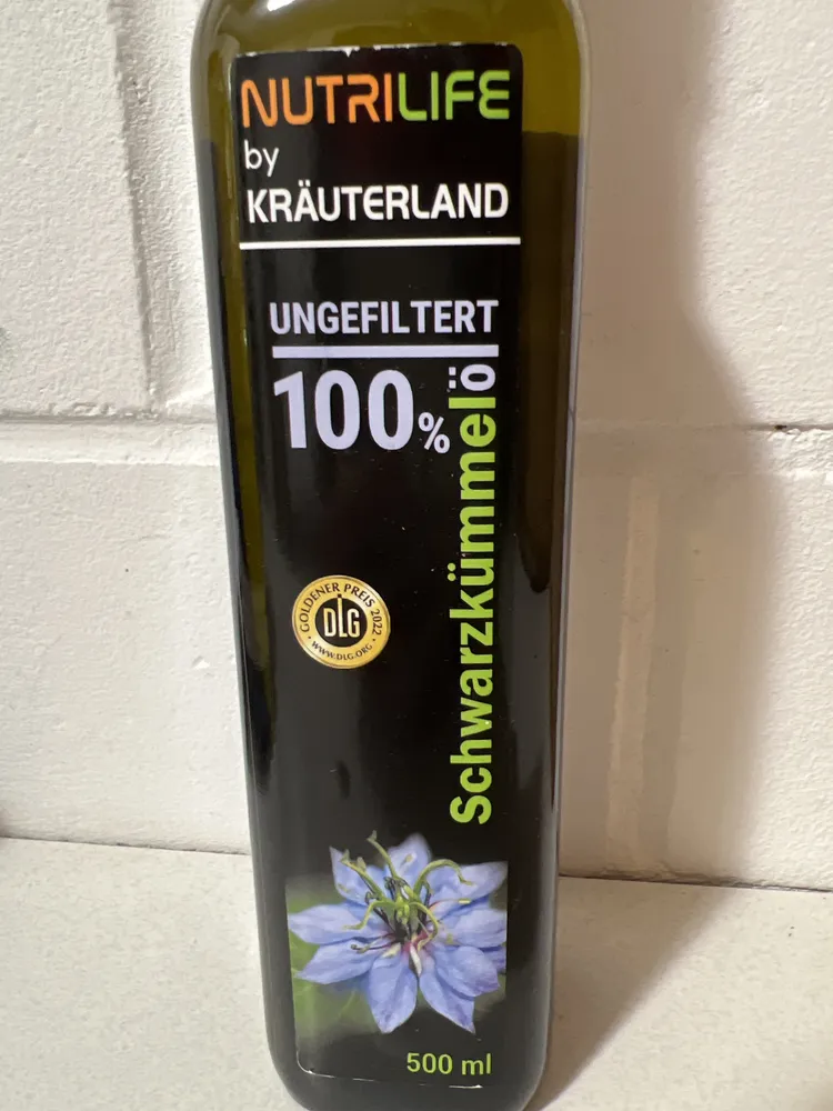 Ungefiltert 100% Schwarzkümmelöl