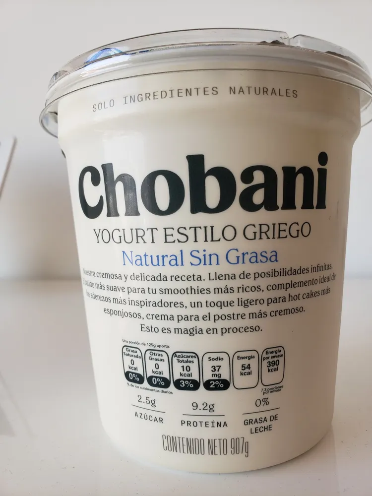 Yogurt Estilo Griego Natural sin Grasa