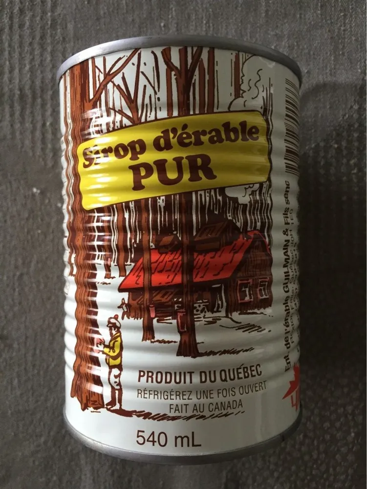 Sirop d'érable pur
