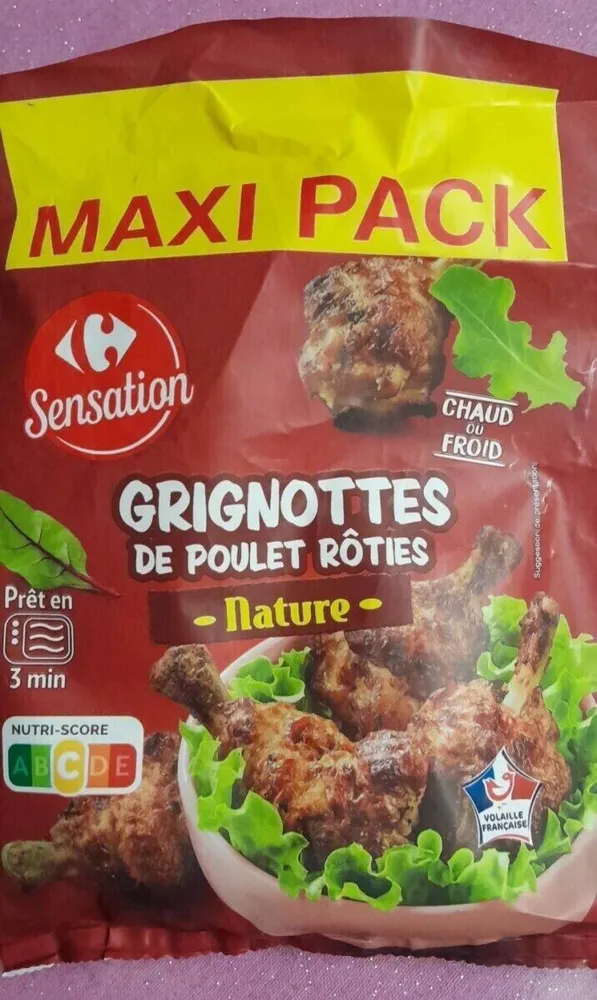Grignoter poulet rôties nature