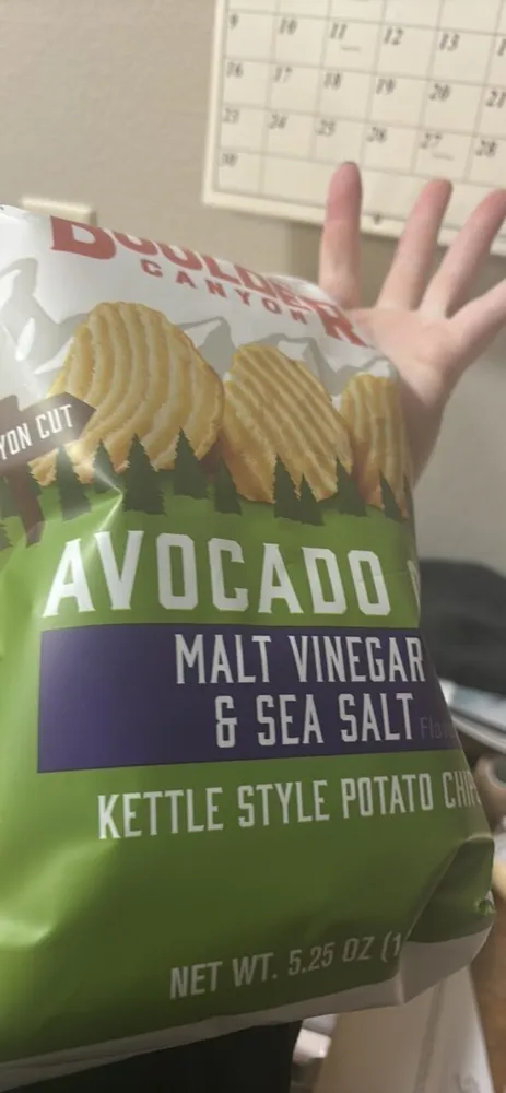 Avocado Oil Malt Vinegar & Sea Salt Kettle Style Potato Chips