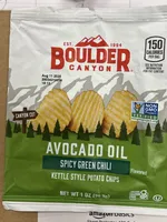 Avocado Oil Spicy Green Chili Kettle Style Potato Chips