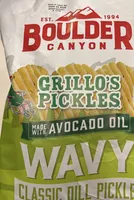 Grillo's Pickles Wavy Classic Dill Pickle Potato Chips