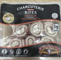 Charcuterie Bites Hard Salami Rolled with Fresh Mozzarella