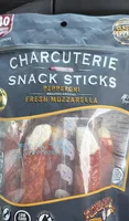 Charcuterie Snack Sticks Pepperoni Wrapped Around Fresh Mozzarella