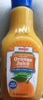 100% pure squeezed premium orange juice, orange