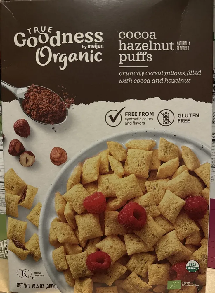 True Goodness Organic Cocoa Hazelnut Puffs
