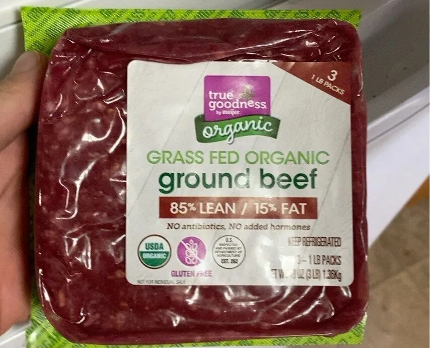 100% grass fed ground beef