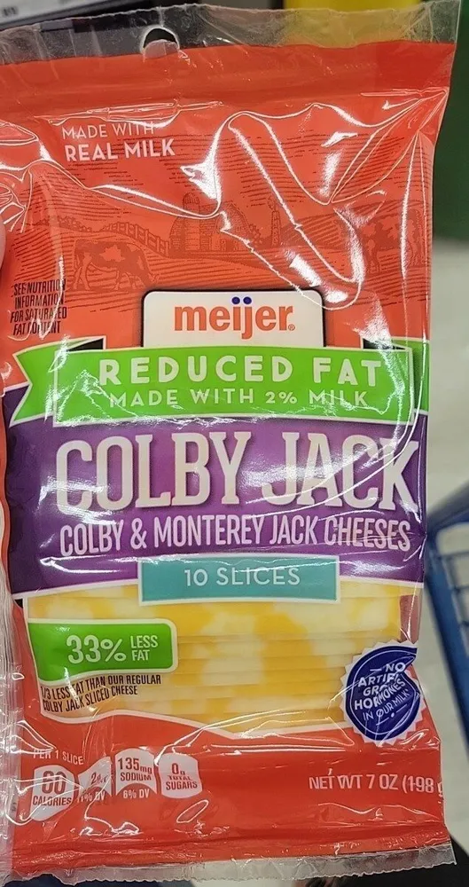 Reduced Fat Colby Jack Sliced