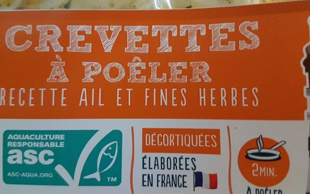 Crevettes à poëler