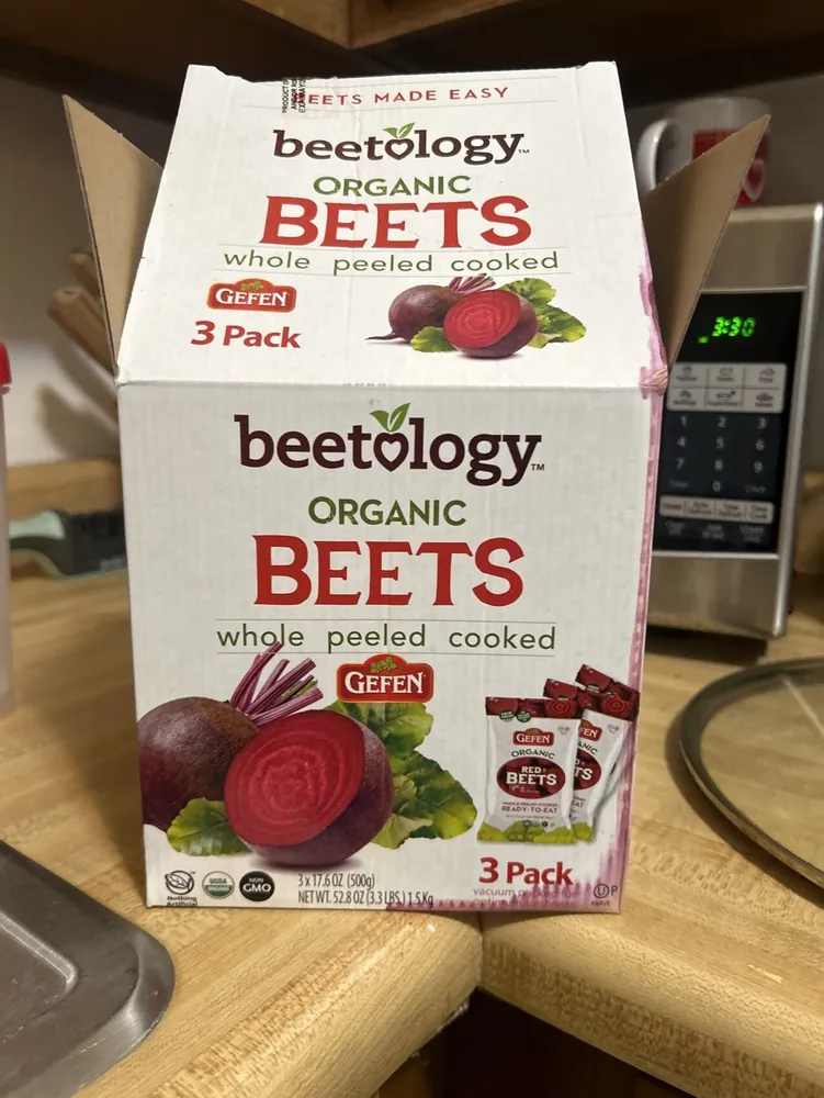 Organic Beets whole peeled cooked