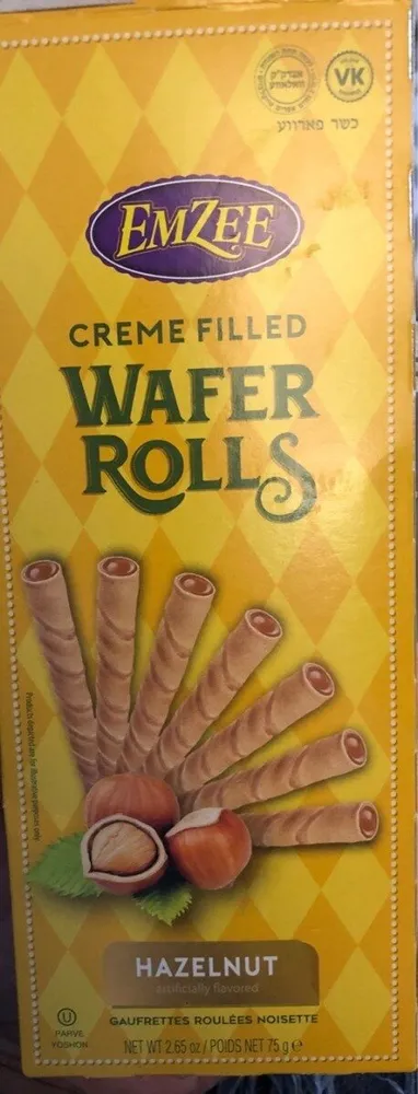 wafer rolls hazelnut