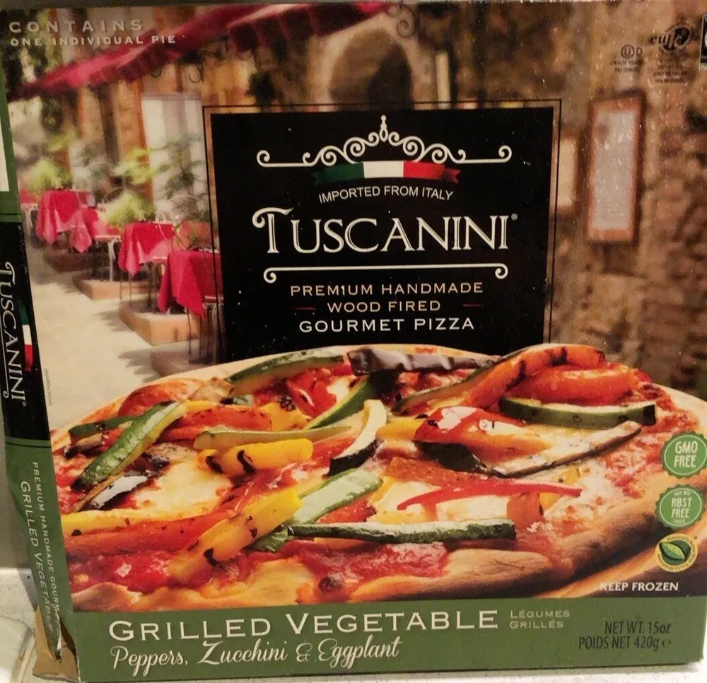 Grilled vegetable pizza