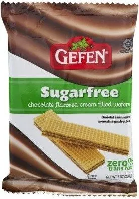 Gefen Sugarfree Choolcate Flavored Cream Filled Wafers