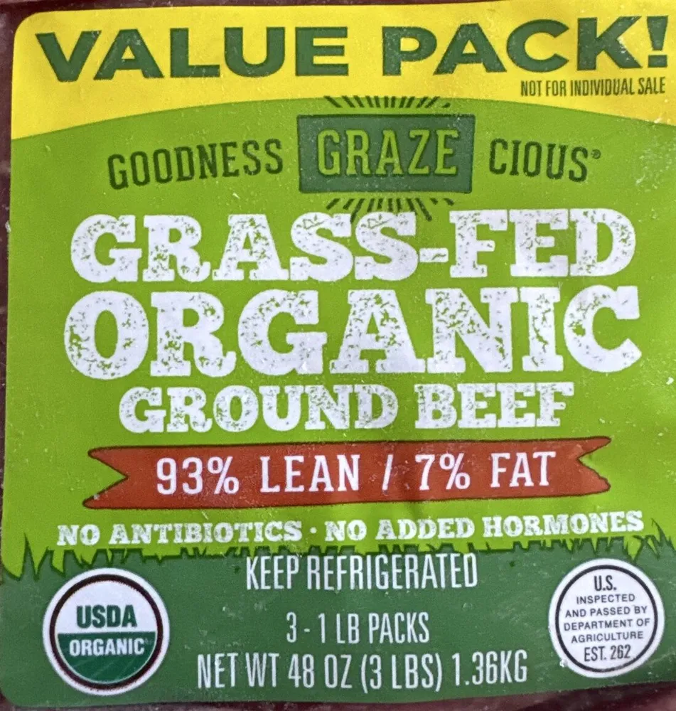 Grass-Fed Organic Ground Beef