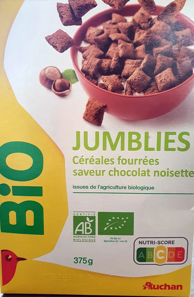 Jumblies céréales fourrées chocolat noisette