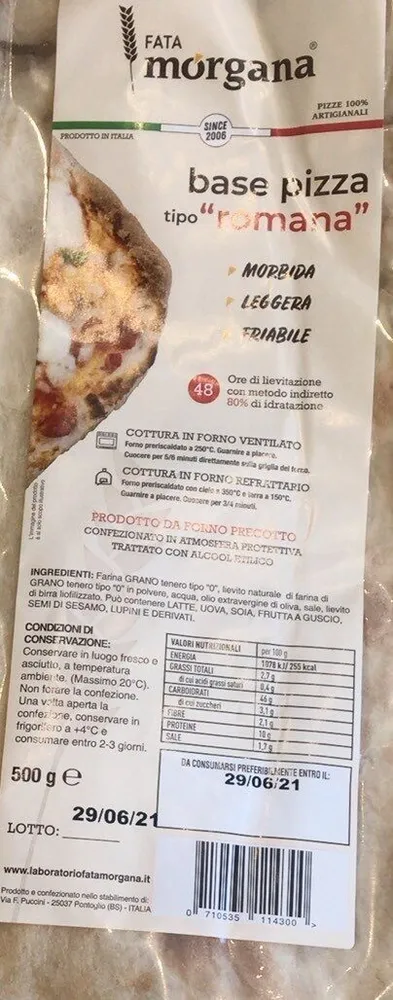 Base pizza