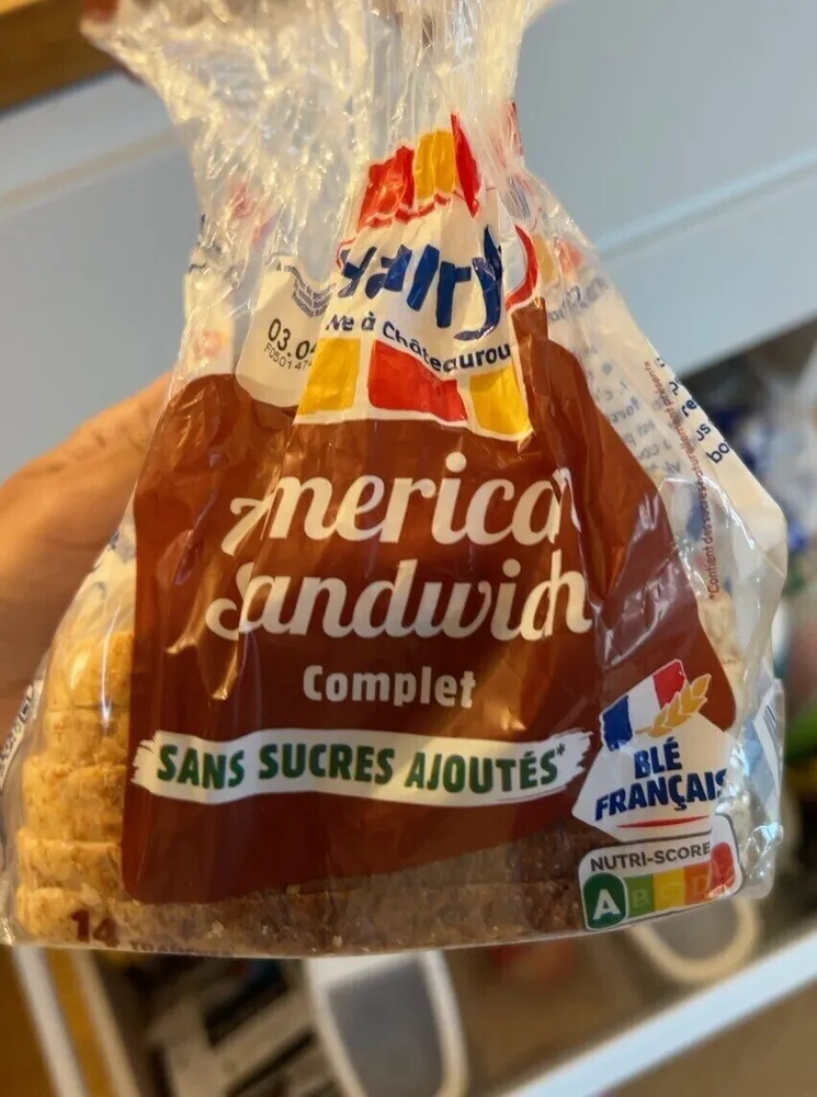 Pain de mie american sandwich