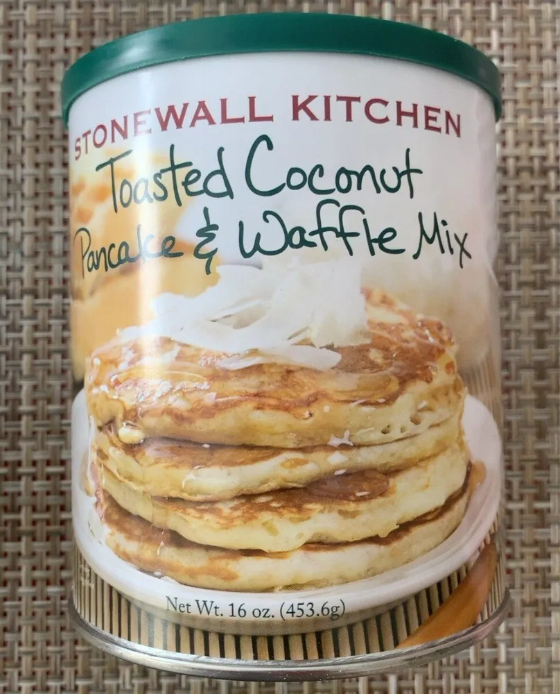 Toasted coconut pancake and waffle mix imp
