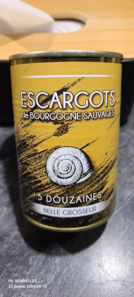 Escargots de Bourgogne sauvages 5 douzaines belle grosseur