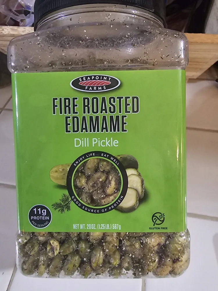 Fire Roasted Edamame (Dill Pickle)