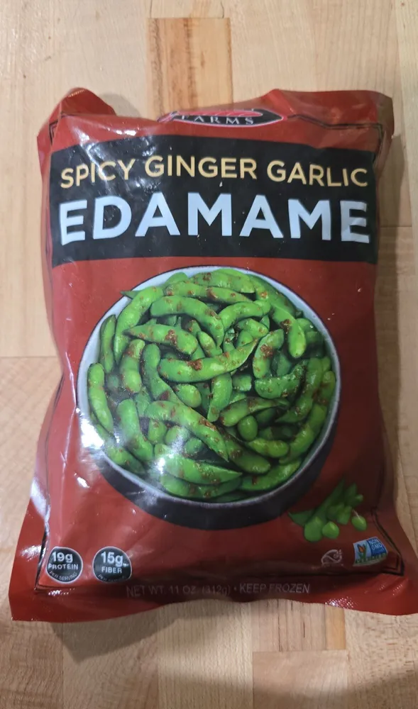 Spicy Ginger Garlic Edamame