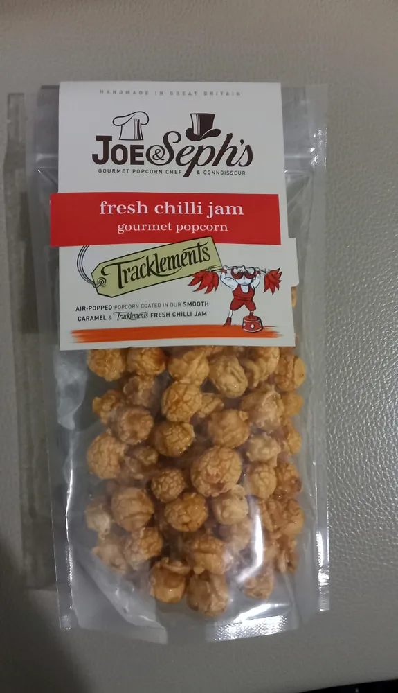 Fresh chilli jam gourmet popcorn