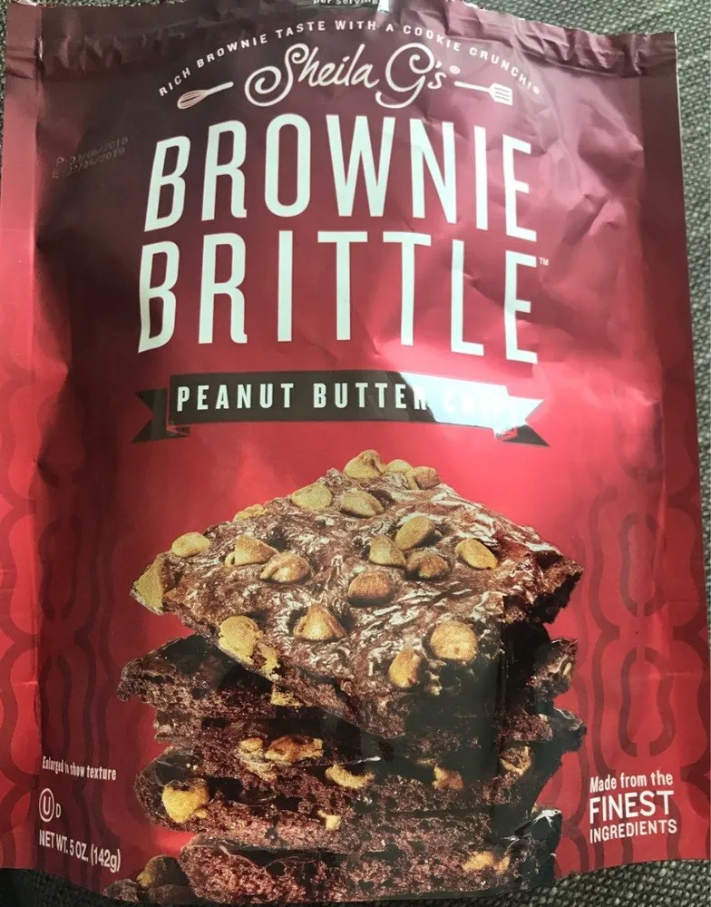 Sheila g's, brownie brittle, cookie peanut butter chip