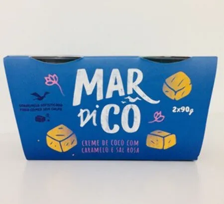 Sobremesa Caramelo E Sal Rosa Mardicô Bandeja 220g 2 Unidades