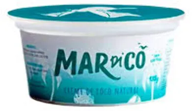 Creme De Coco Natural Mardicô Pote 135g
